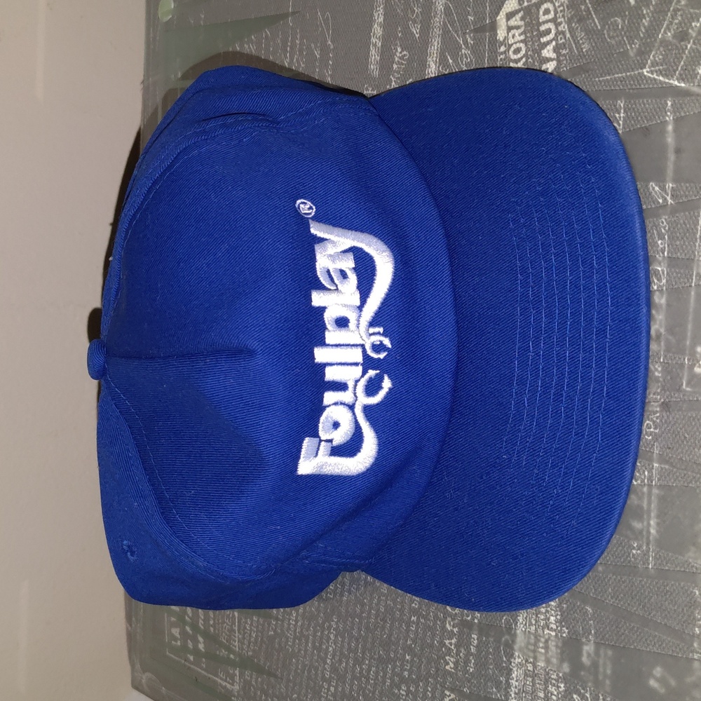 Foulplay 6 Panel Embroidered Logo Blue Snapback Cap Hat